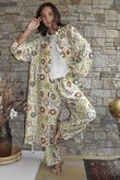 Riad Nights Longline Belted Duster Shirt Green
